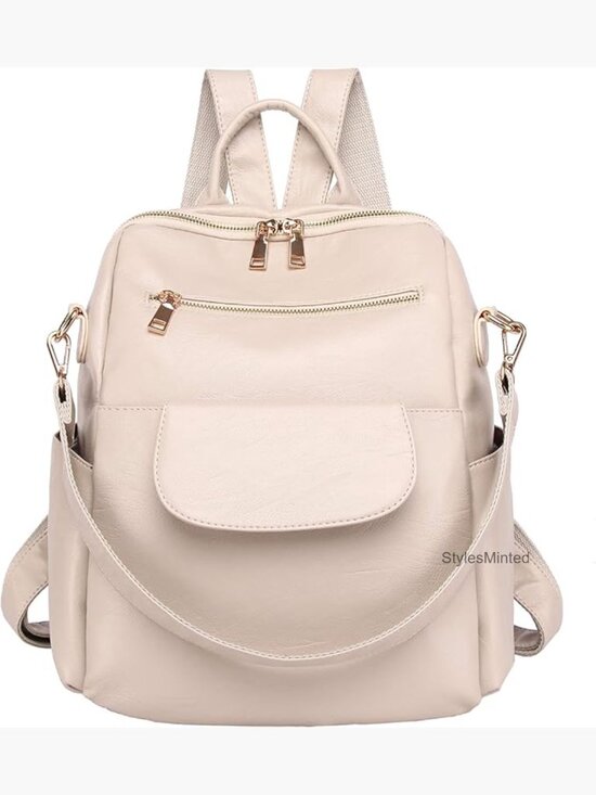 Waterproof Convertible Backpack Purse PU Leather Ladies Shoulder Bookbag Travel main image 6